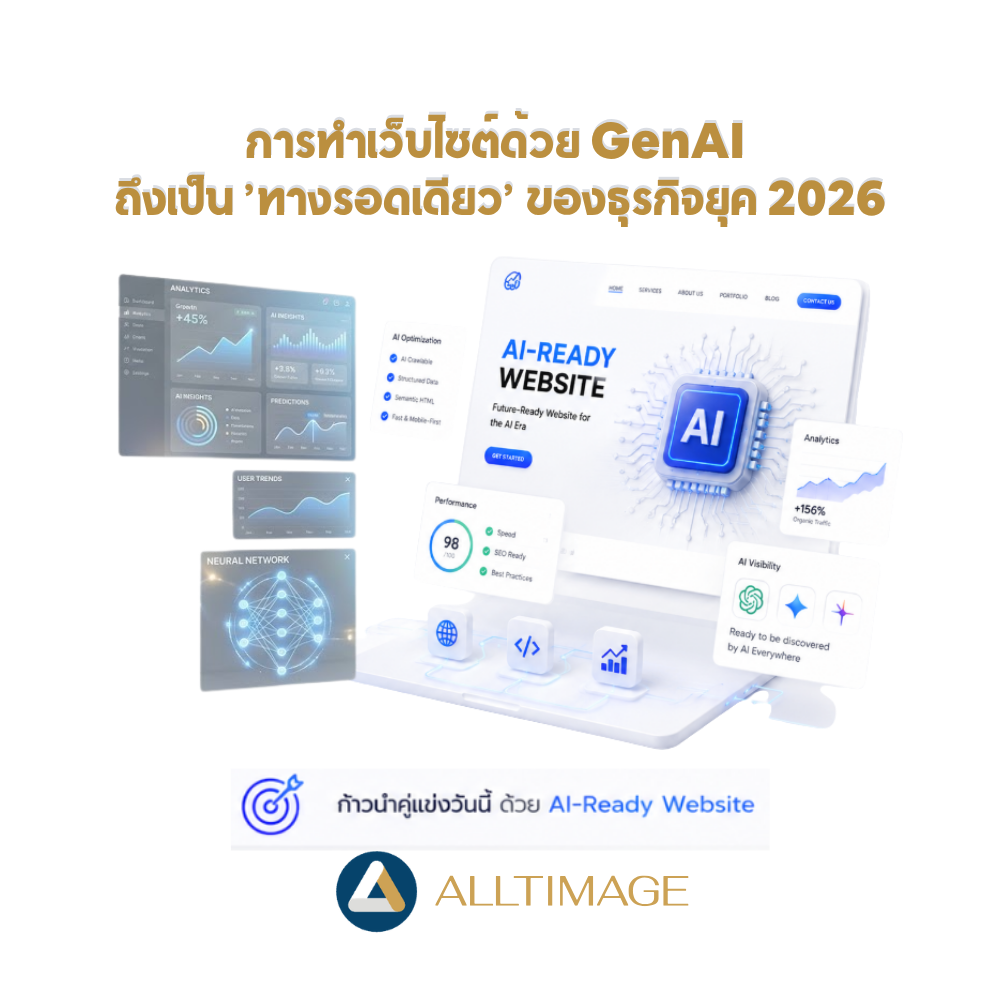 การทำเว็บไซต์ด้วย GenAI ถึงเป็น ’ทางรอดเดียว’ ของธุรกิจยุค 2026